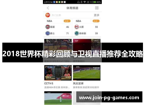 2018世界杯精彩回顾与卫视直播推荐全攻略